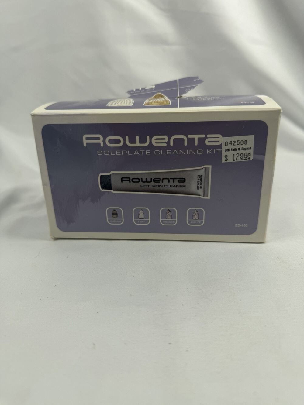 Rowenta Soleplate Cleaning Kit Hot Iron Cleaner NEW in Box